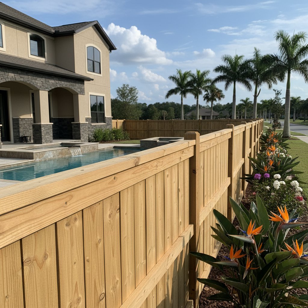 Wood Fence in Plant City, FL - Image 3